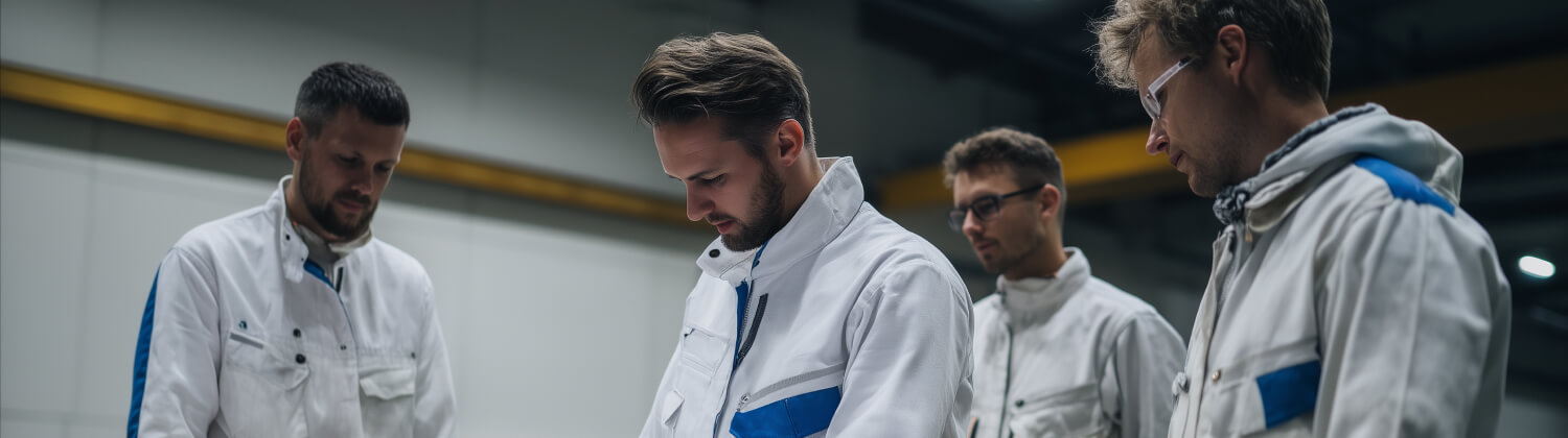 Fachkräfte von Coater GmbH bei der Planung industrieller Beschichtungen. Spezialisiert auf Marine Beschichtungen und Korrosionsschutz.